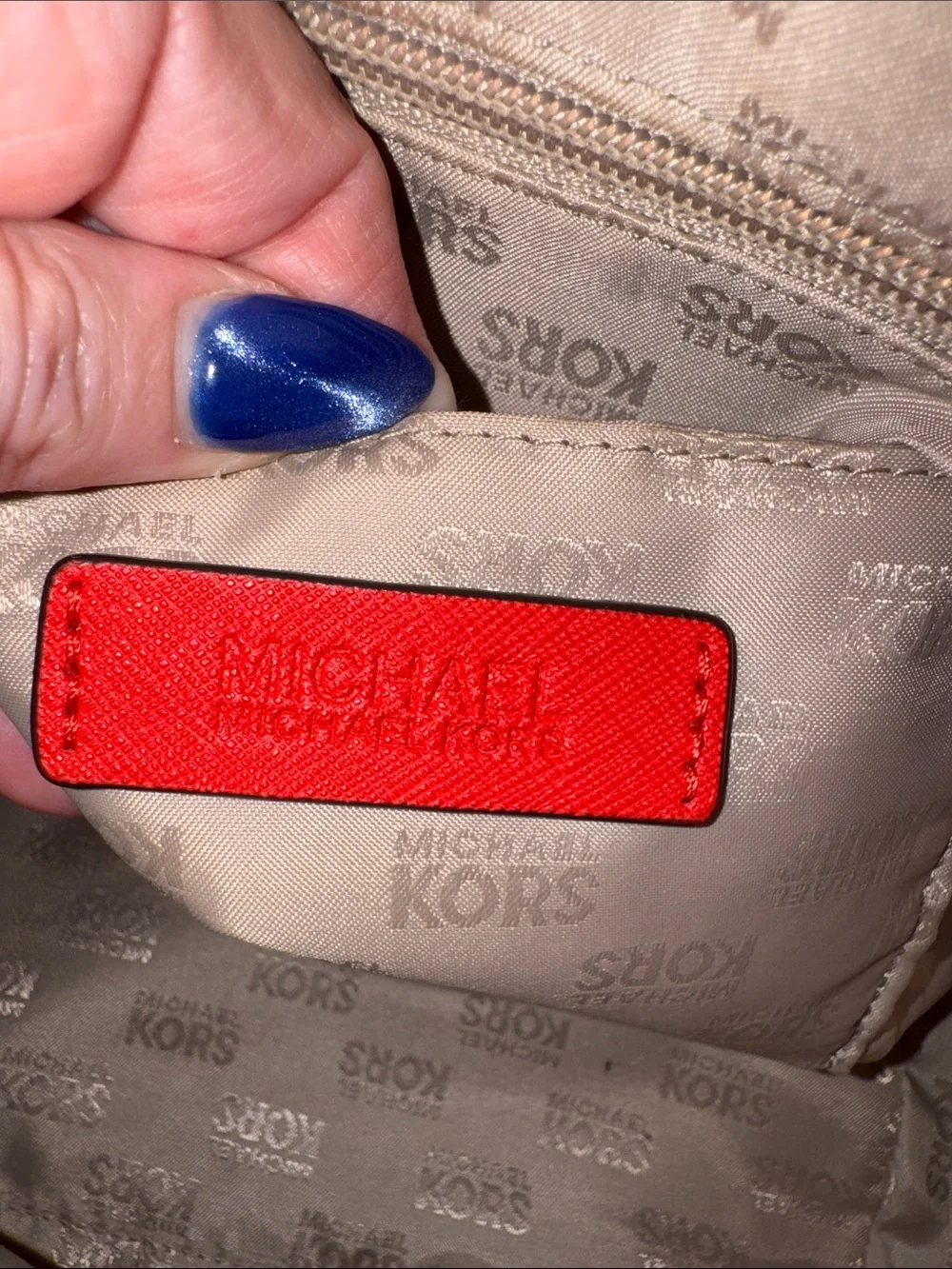Michael Kors Mandarin Orange Saffiano Leather Small Satchel Crossbody